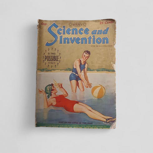 Science and Invention 1928 August Vintage Magazine